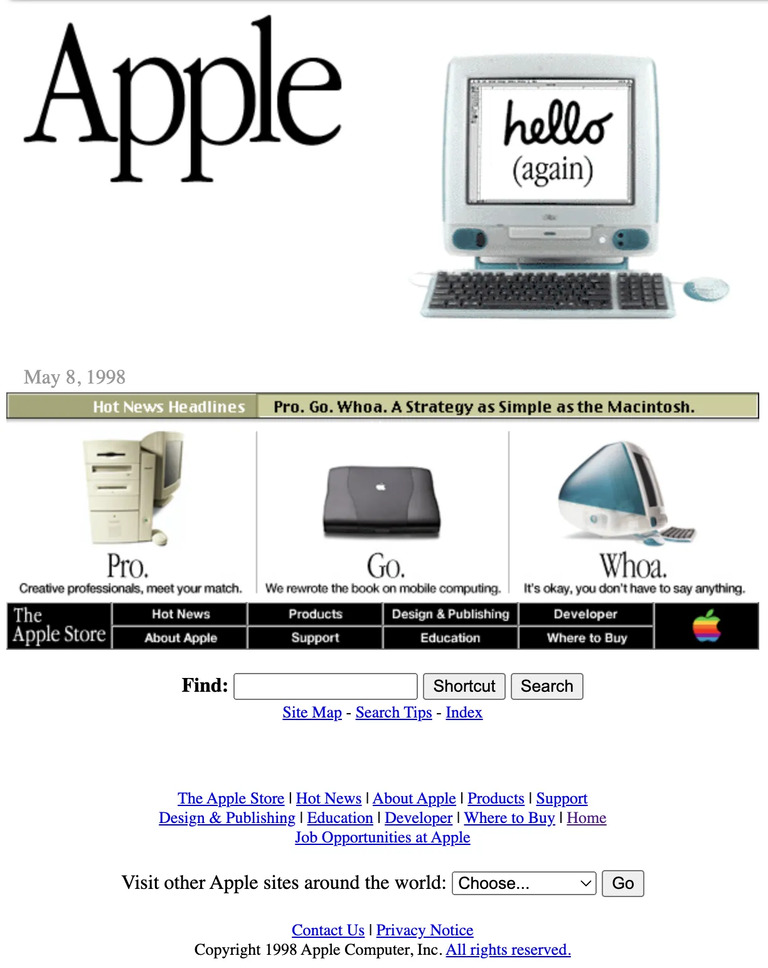 Apple circa 1998
