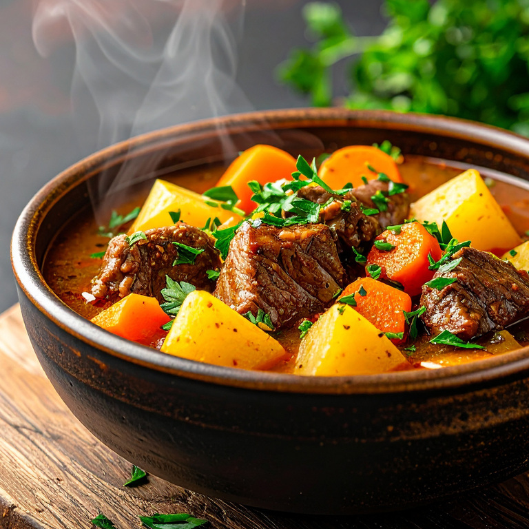 A slow-cooking crockpot on a kitchen counter next to a fast, modern microwave