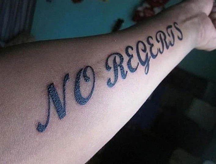 a tattoo with a mispelling