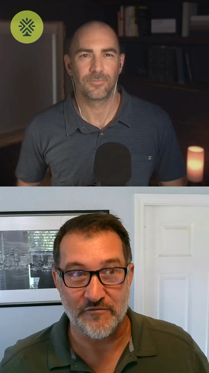 Zach coaching a client on The Surthrivalist Podcast