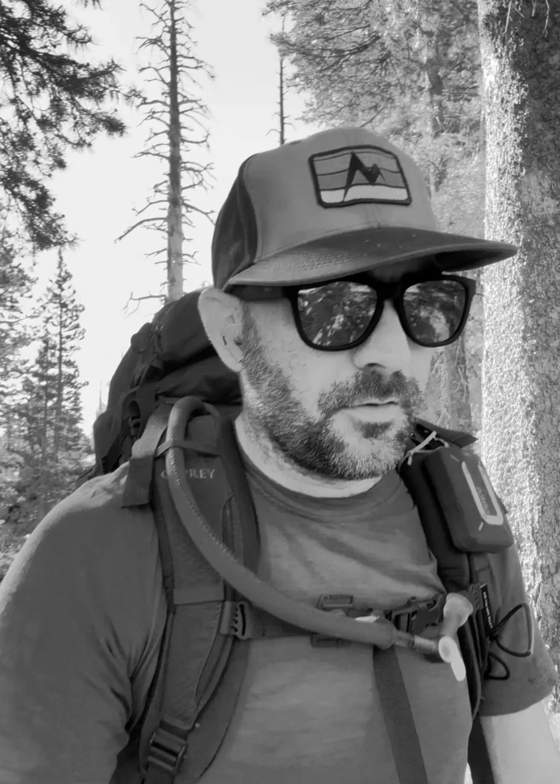 Zach Wise recording a dear sam issue while hiking in the mountains